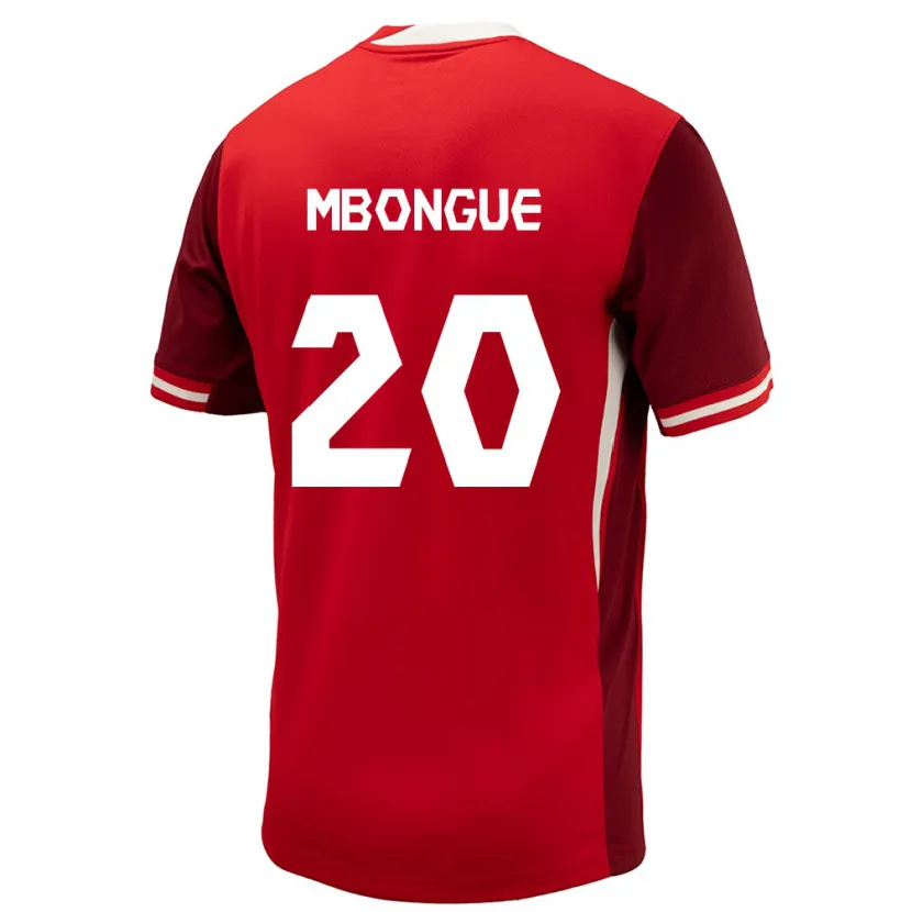 Danxen Herren Kanada Hugo Mbongue #20 Rot Heimtrikot Trikot 24-26 T-Shirt Schweiz