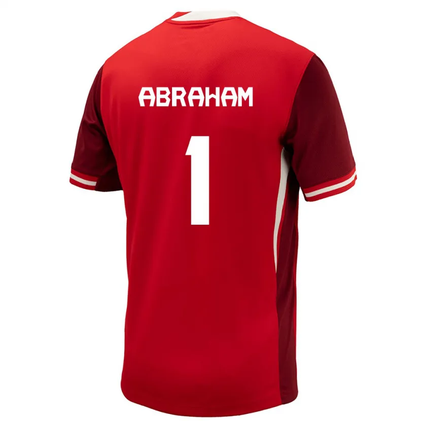 Danxen Herren Kanada Nathaniel Abraham #1 Rot Heimtrikot Trikot 24-26 T-Shirt Schweiz
