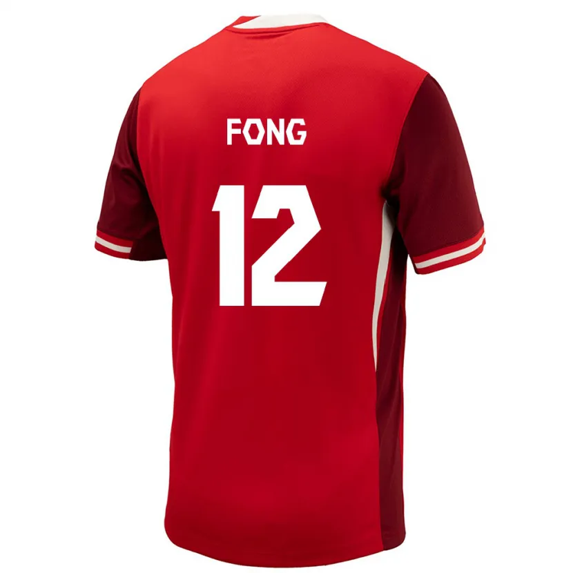 Danxen Herren Kanada Aidan Fong #12 Rot Heimtrikot Trikot 24-26 T-Shirt Schweiz