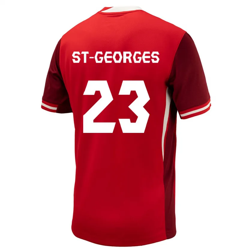 Danxen Herren Kanada Bianca St-Georges #23 Rot Heimtrikot Trikot 24-26 T-Shirt Schweiz
