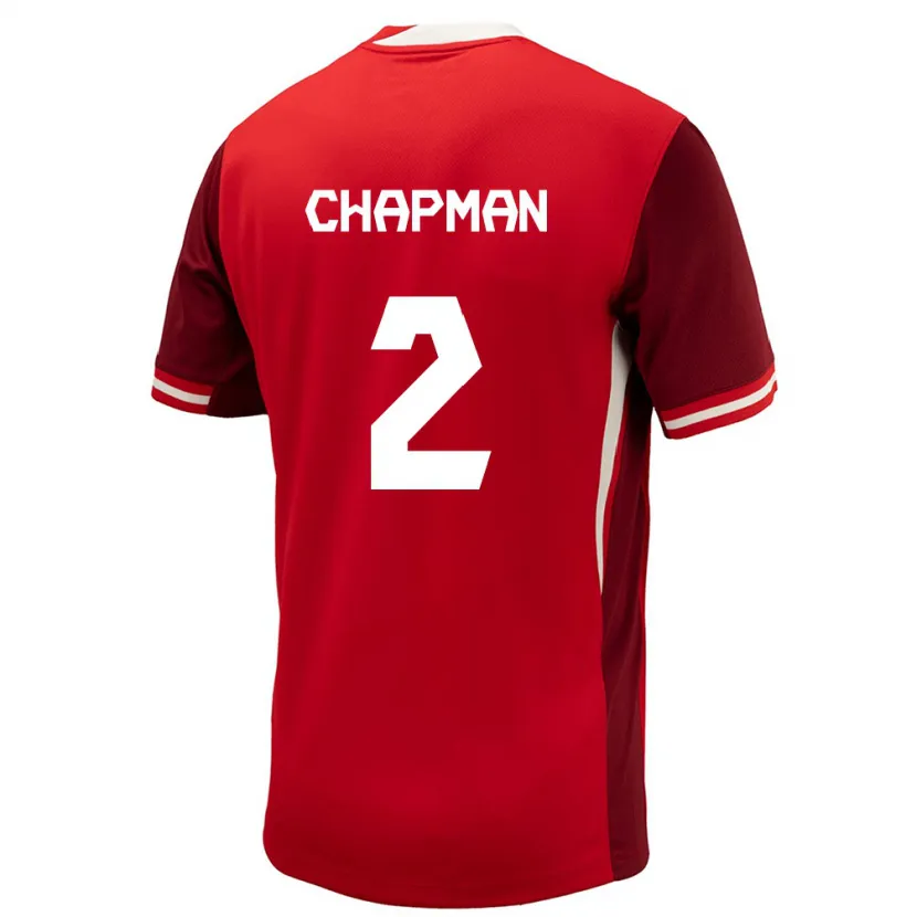 Danxen Herren Kanada Allysha Chapman #2 Rot Heimtrikot Trikot 24-26 T-Shirt Schweiz