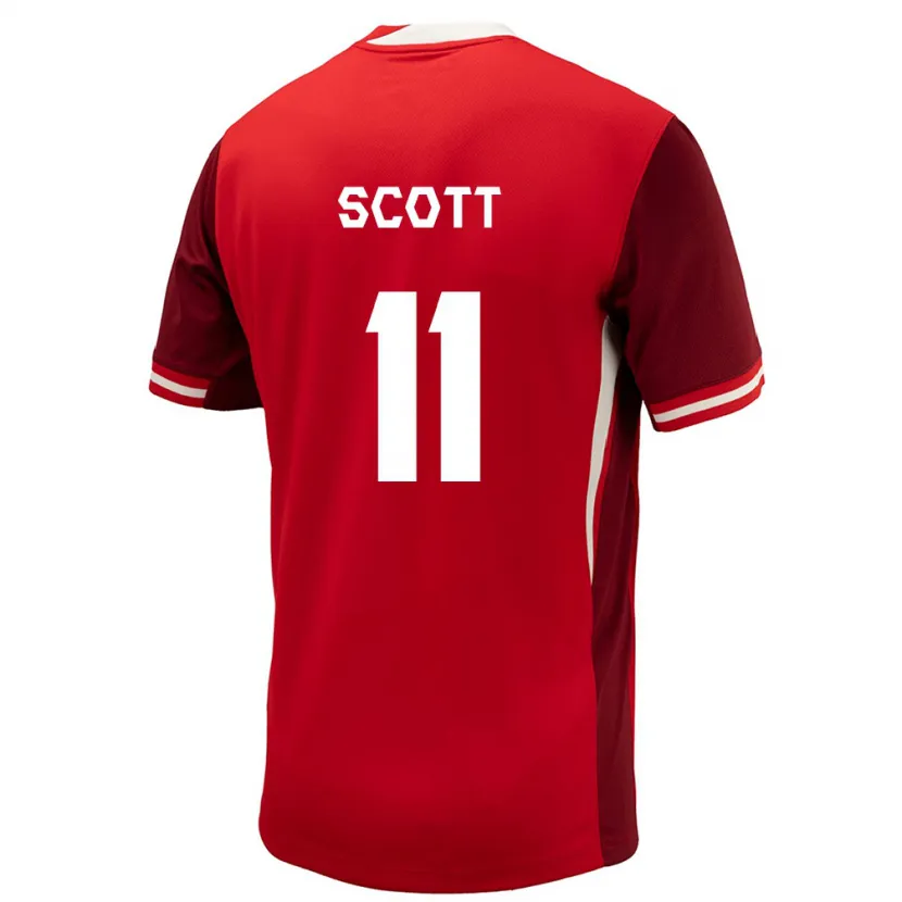 Danxen Herren Kanada Desiree Scott #11 Rot Heimtrikot Trikot 24-26 T-Shirt Schweiz