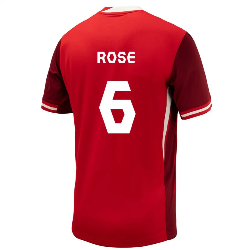 Danxen Herren Kanada Deanne Rose #6 Rot Heimtrikot Trikot 24-26 T-Shirt Schweiz
