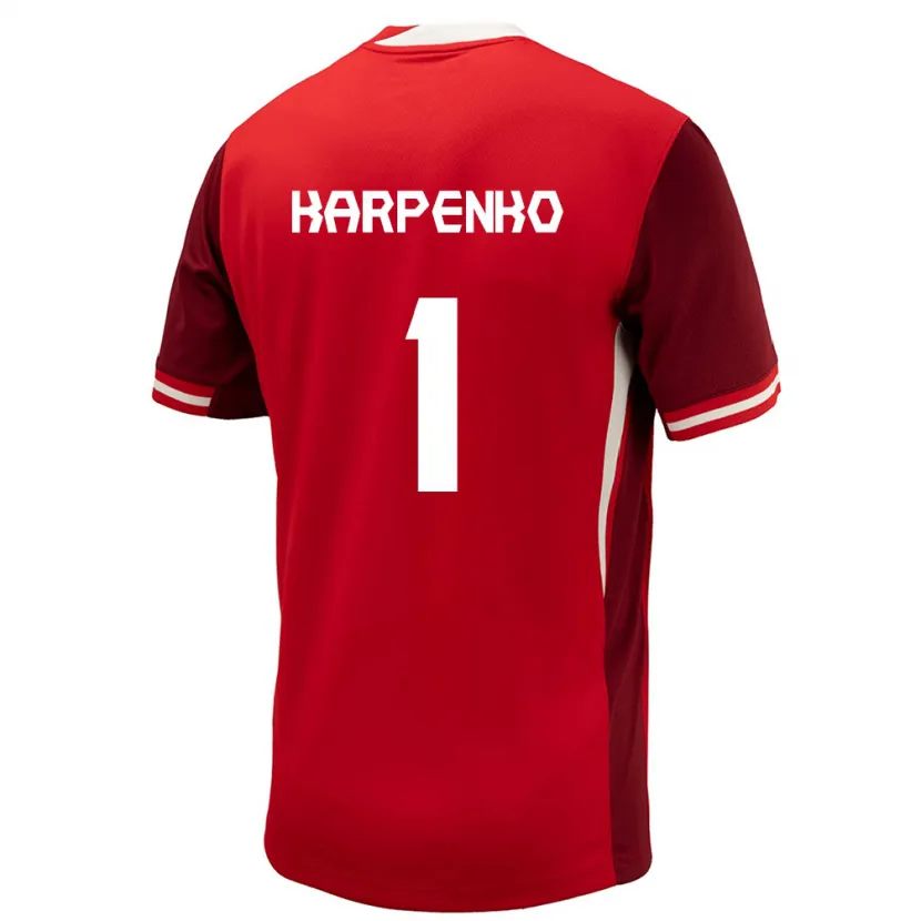 Danxen Herren Kanada Anna Karpenko #1 Rot Heimtrikot Trikot 24-26 T-Shirt Schweiz