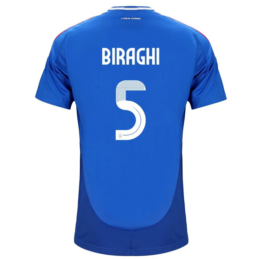 Danxen Herren Italien Cristiano Biraghi #5 Blau Heimtrikot Trikot 24-26 T-Shirt Schweiz