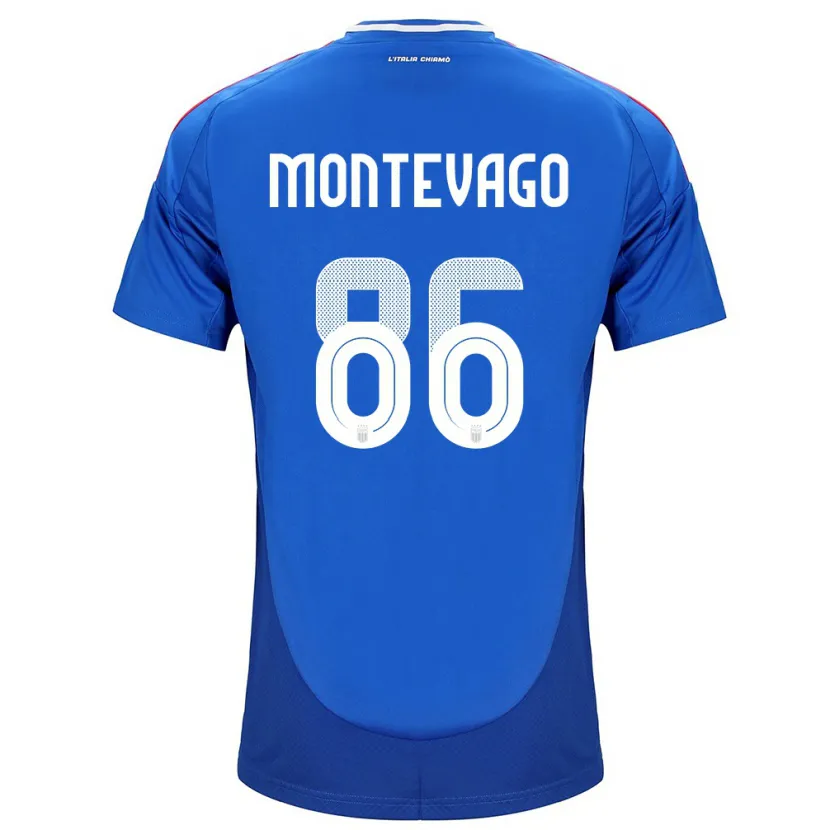 Danxen Herren Italien Daniele Montevago #86 Blau Heimtrikot Trikot 24-26 T-Shirt Schweiz