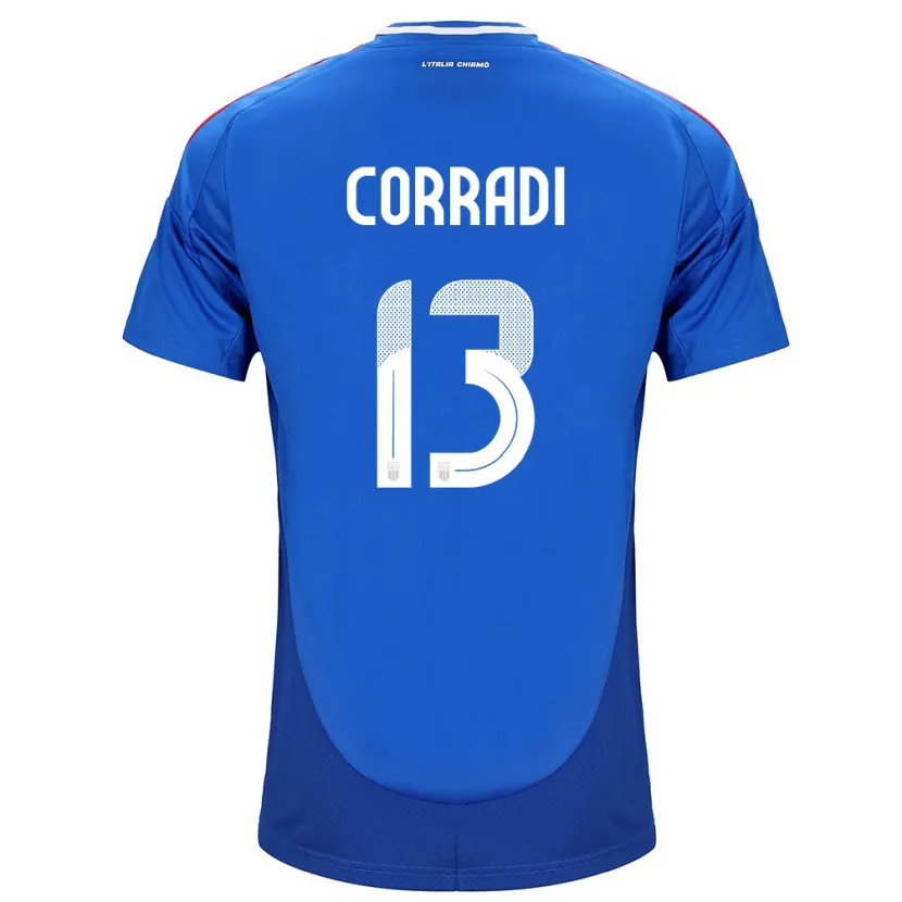 Danxen Herren Italien Christian Corradi #13 Blau Heimtrikot Trikot 24-26 T-Shirt Schweiz