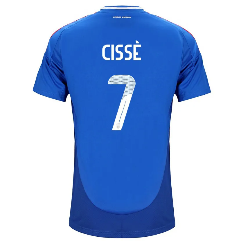 Danxen Herren Italien Alphadjo Cissè #7 Blau Heimtrikot Trikot 24-26 T-Shirt Schweiz
