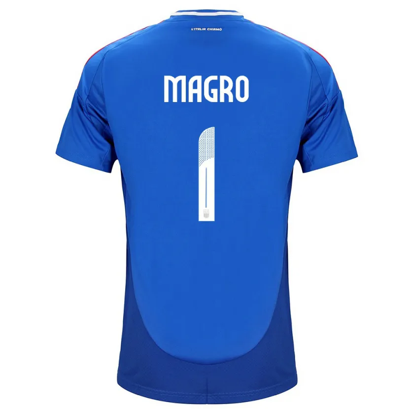 Danxen Herren Italien Federico Magro #1 Blau Heimtrikot Trikot 24-26 T-Shirt Schweiz