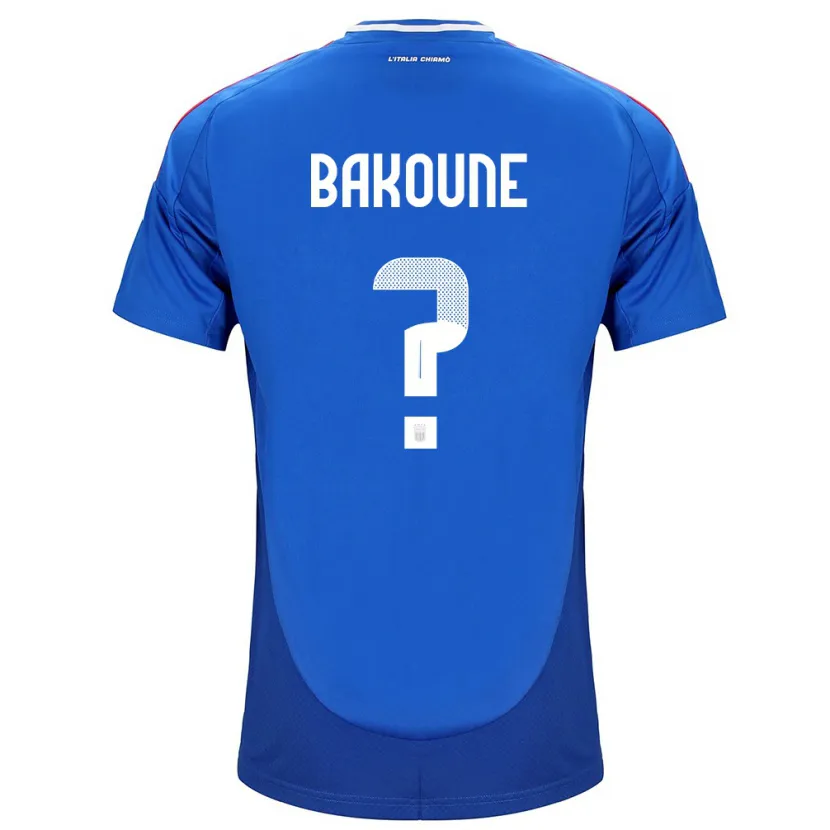 Danxen Herren Italien Adam Bakoune #0 Blau Heimtrikot Trikot 24-26 T-Shirt Schweiz