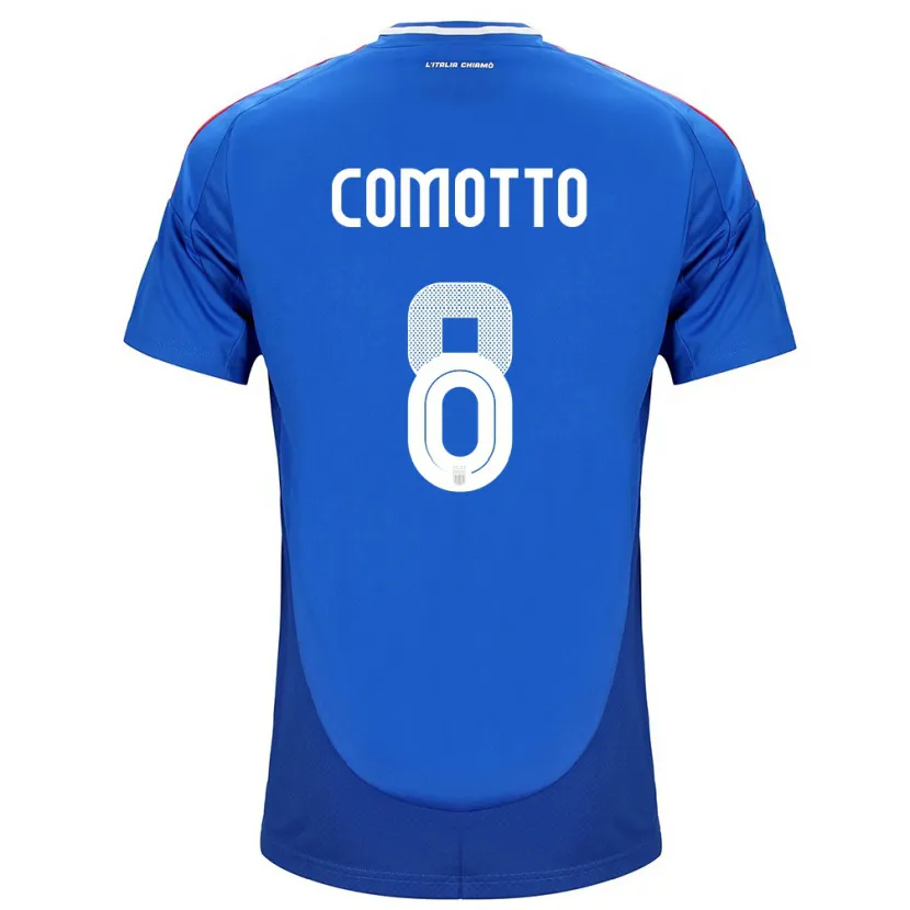 Danxen Herren Italien Christian Comotto #8 Blau Heimtrikot Trikot 24-26 T-Shirt Schweiz