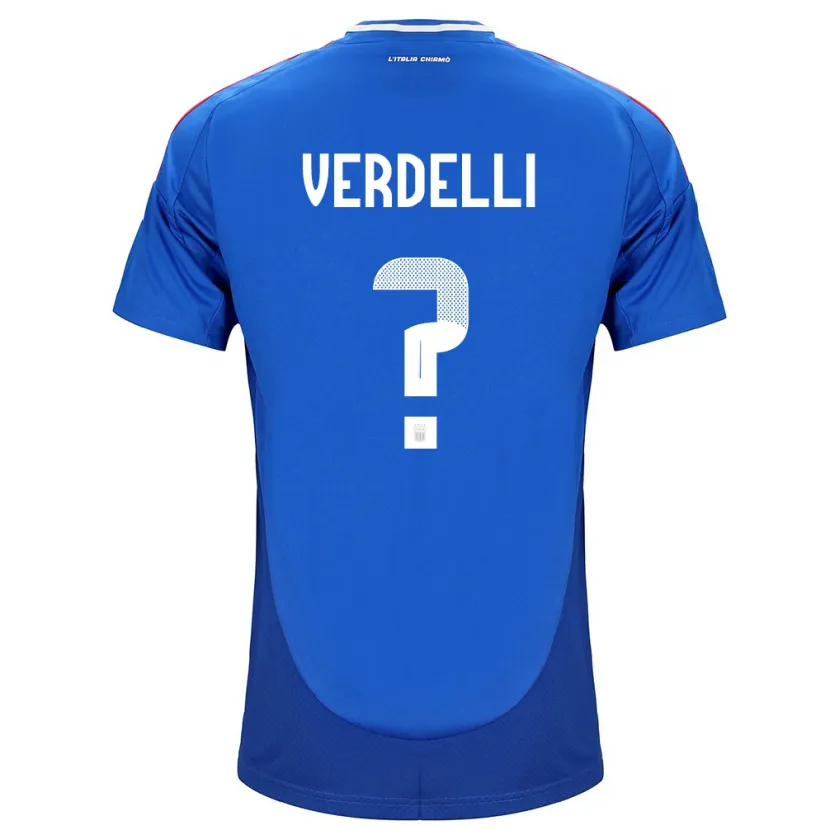 Danxen Herren Italien Davide Verdelli #0 Blau Heimtrikot Trikot 24-26 T-Shirt Schweiz
