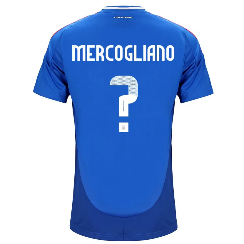Danxen Herren Italien Mattia Mercogliano #0 Blau Heimtrikot Trikot 24-26 T-Shirt Schweiz