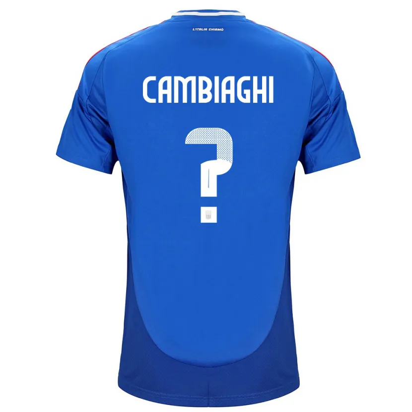 Danxen Herren Italien Michela Cambiaghi #0 Blau Heimtrikot Trikot 24-26 T-Shirt Schweiz