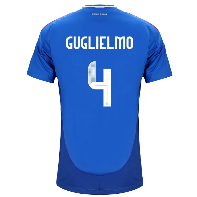 Danxen Herren Italien Lucia Di Guglielmo #4 Blau Heimtrikot Trikot 24-26 T-Shirt Schweiz