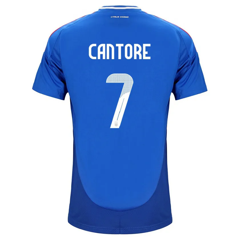 Danxen Herren Italien Sofia Cantore #7 Blau Heimtrikot Trikot 24-26 T-Shirt Schweiz