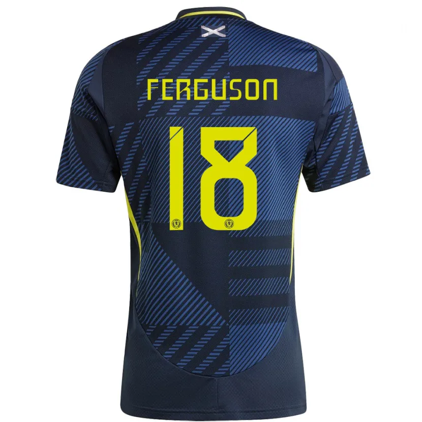 Danxen Herren Schottland Lewis Ferguson #18 Dunkelblau Heimtrikot Trikot 24-26 T-Shirt Schweiz