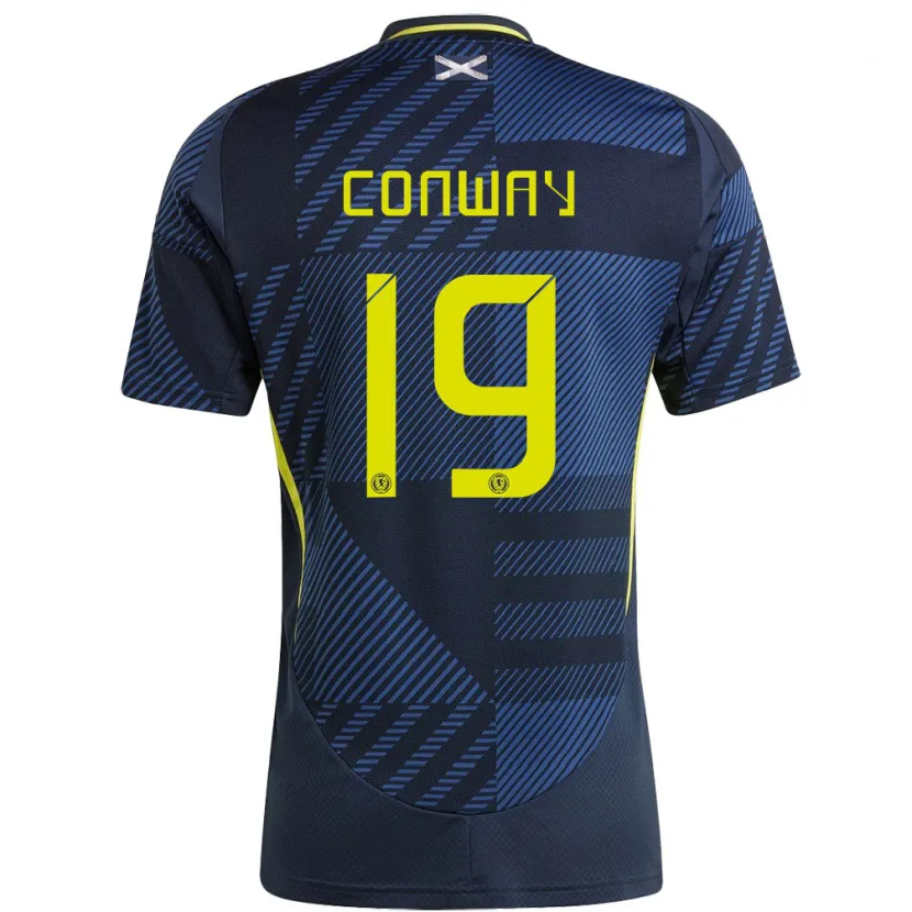 Danxen Herren Schottland Tommy Conway #19 Dunkelblau Heimtrikot Trikot 24-26 T-Shirt Schweiz