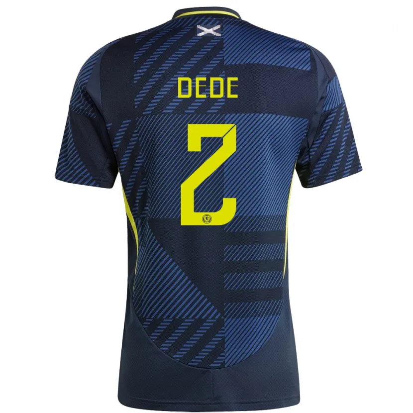 Danxen Herren Schottland Josh Dede #2 Dunkelblau Heimtrikot Trikot 24-26 T-Shirt Schweiz