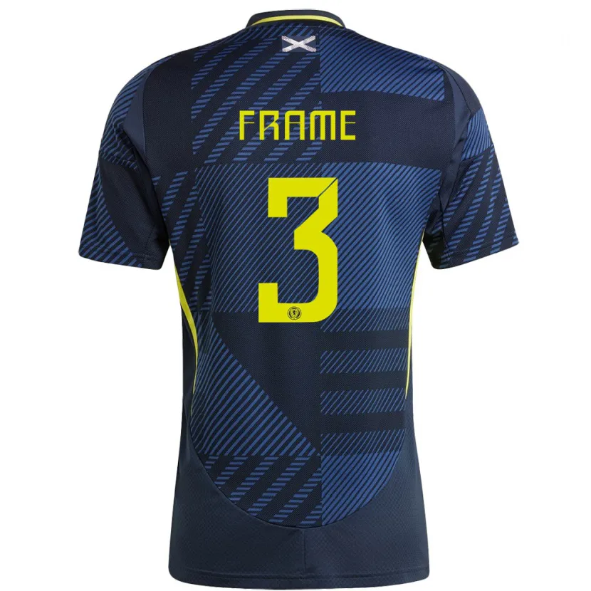 Danxen Herren Schottland Mitchel Frame #3 Dunkelblau Heimtrikot Trikot 24-26 T-Shirt Schweiz