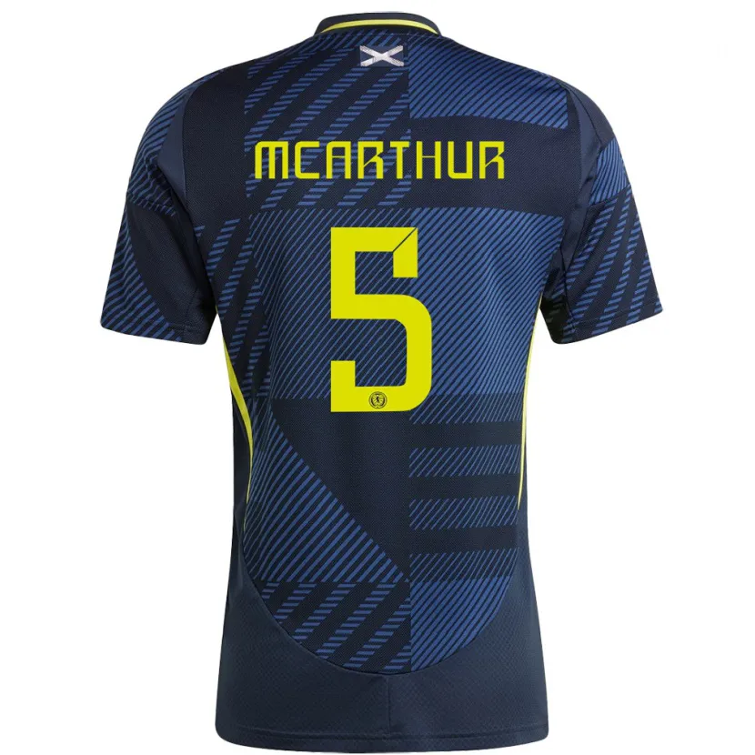 Danxen Herren Schottland Charlie Mcarthur #5 Dunkelblau Heimtrikot Trikot 24-26 T-Shirt Schweiz