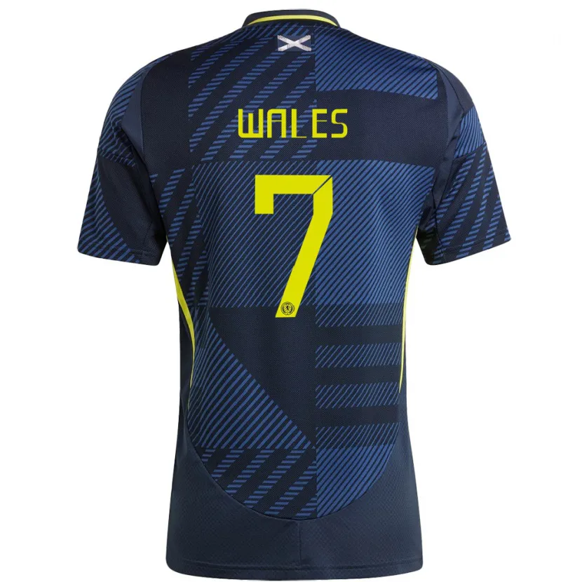 Danxen Herren Schottland Bobby Wales #7 Dunkelblau Heimtrikot Trikot 24-26 T-Shirt Schweiz