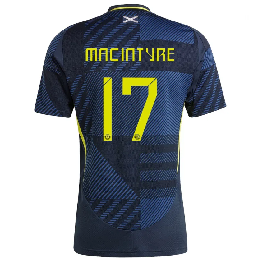 Danxen Herren Schottland Jacob Macintyre #17 Dunkelblau Heimtrikot Trikot 24-26 T-Shirt Schweiz
