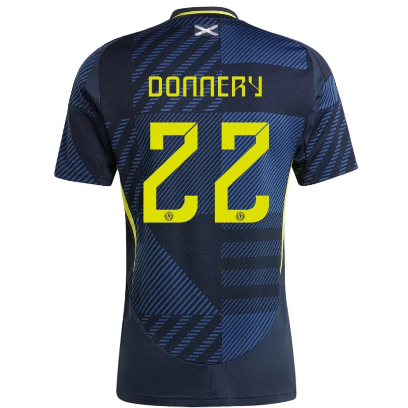 Danxen Herren Schottland Julian Donnery #22 Dunkelblau Heimtrikot Trikot 24-26 T-Shirt Schweiz