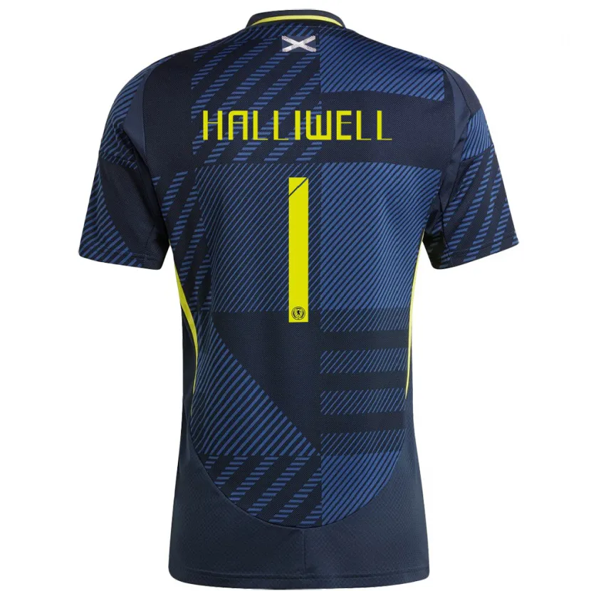 Danxen Herren Schottland Alfie Halliwell #1 Dunkelblau Heimtrikot Trikot 24-26 T-Shirt Schweiz
