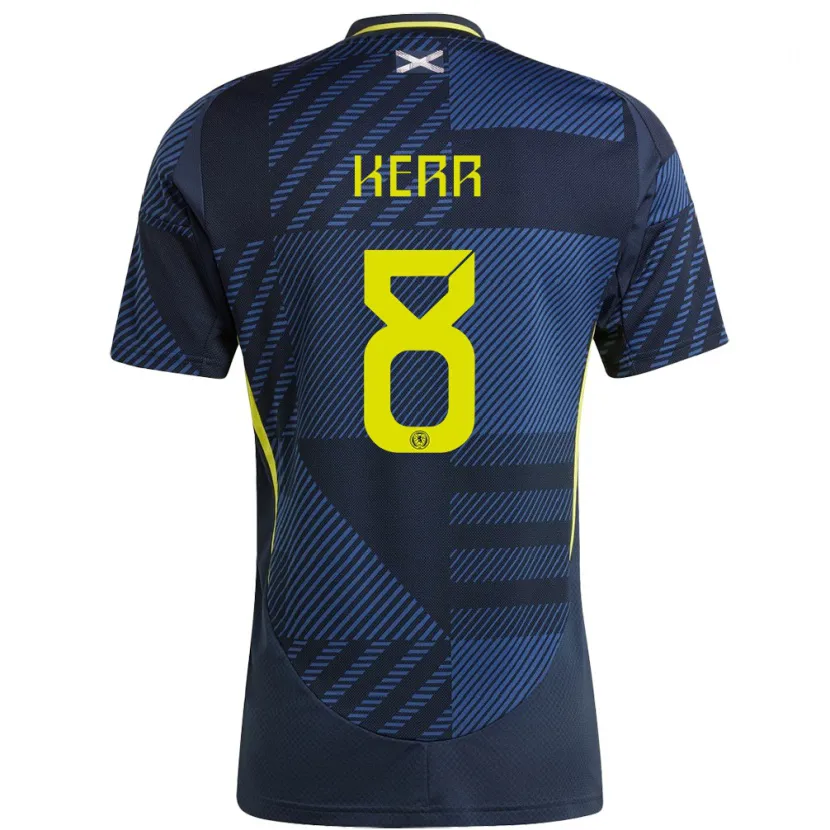 Danxen Herren Schottland Samantha Kerr #8 Dunkelblau Heimtrikot Trikot 24-26 T-Shirt Schweiz