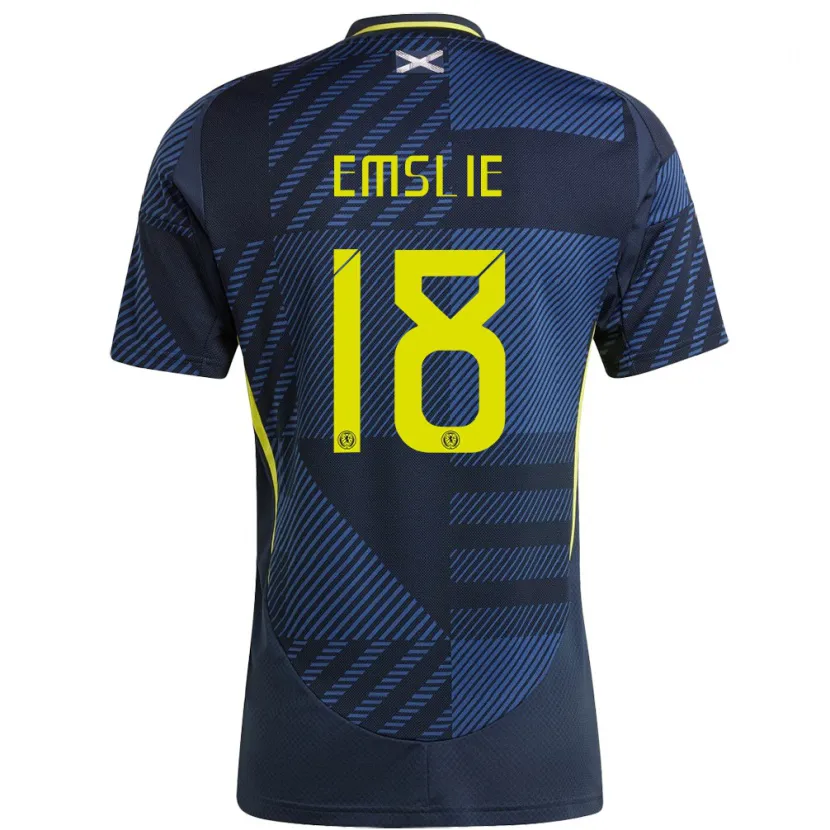 Danxen Herren Schottland Claire Emslie #18 Dunkelblau Heimtrikot Trikot 24-26 T-Shirt Schweiz