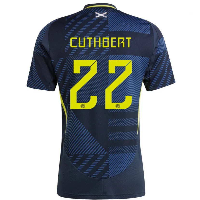 Danxen Herren Schottland Erin Cuthbert #22 Dunkelblau Heimtrikot Trikot 24-26 T-Shirt Schweiz