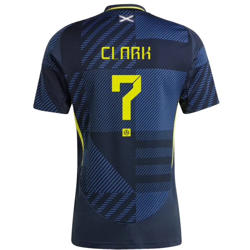 Danxen Herren Schottland Kelly Clark #0 Dunkelblau Heimtrikot Trikot 24-26 T-Shirt Schweiz