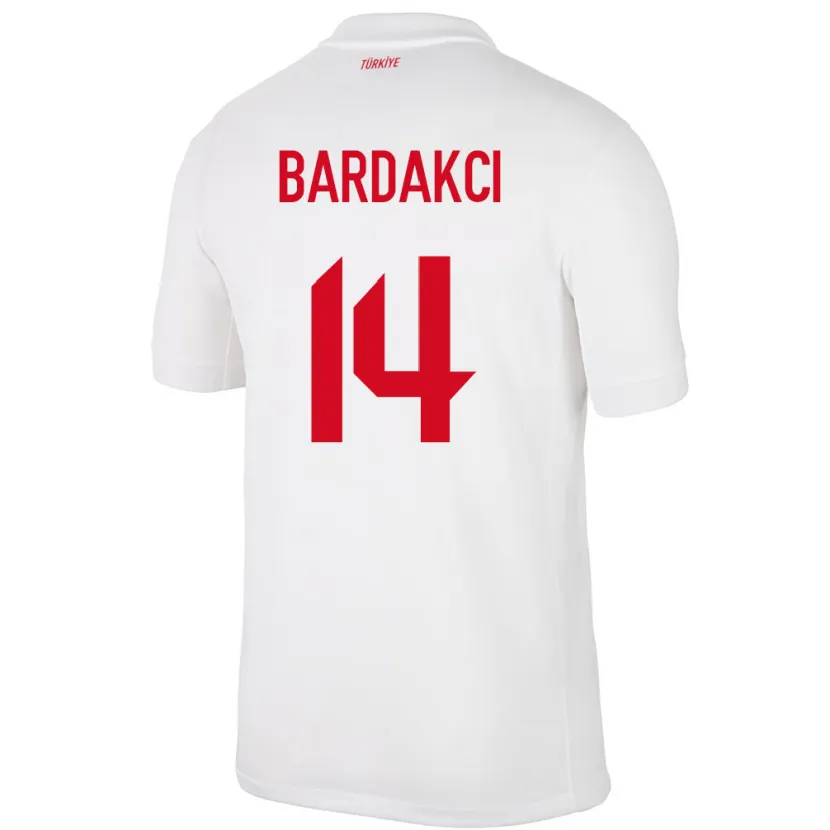 Danxen Herren Türkei Abdülkerim Bardakcı #14 Weiß Heimtrikot Trikot 24-26 T-Shirt Schweiz