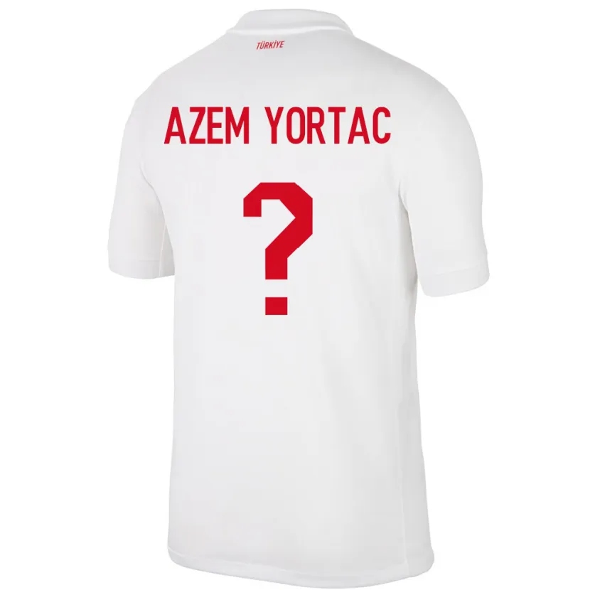 Danxen Herren Türkei Mustafa Azem Yortaç #0 Weiß Heimtrikot Trikot 24-26 T-Shirt Schweiz