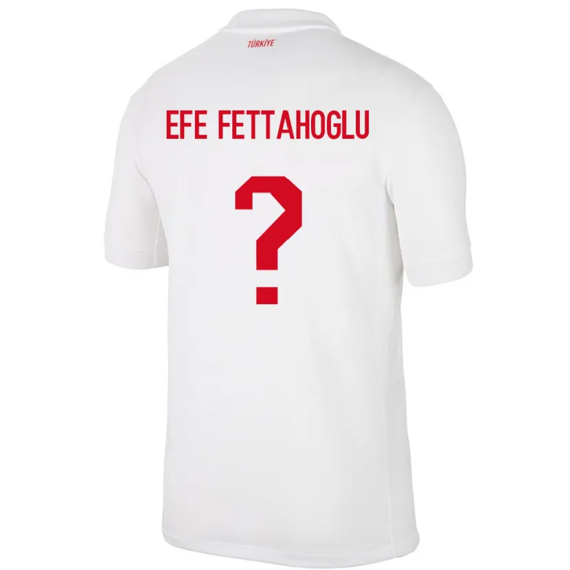 Danxen Herren Türkei Adnan Efe Fettahoğlu #0 Weiß Heimtrikot Trikot 24-26 T-Shirt Schweiz