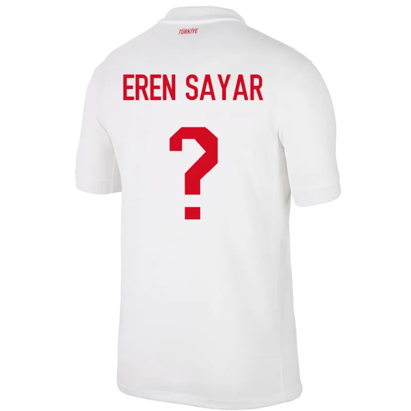Danxen Herren Türkei Emin Eren Sayar #0 Weiß Heimtrikot Trikot 24-26 T-Shirt Schweiz