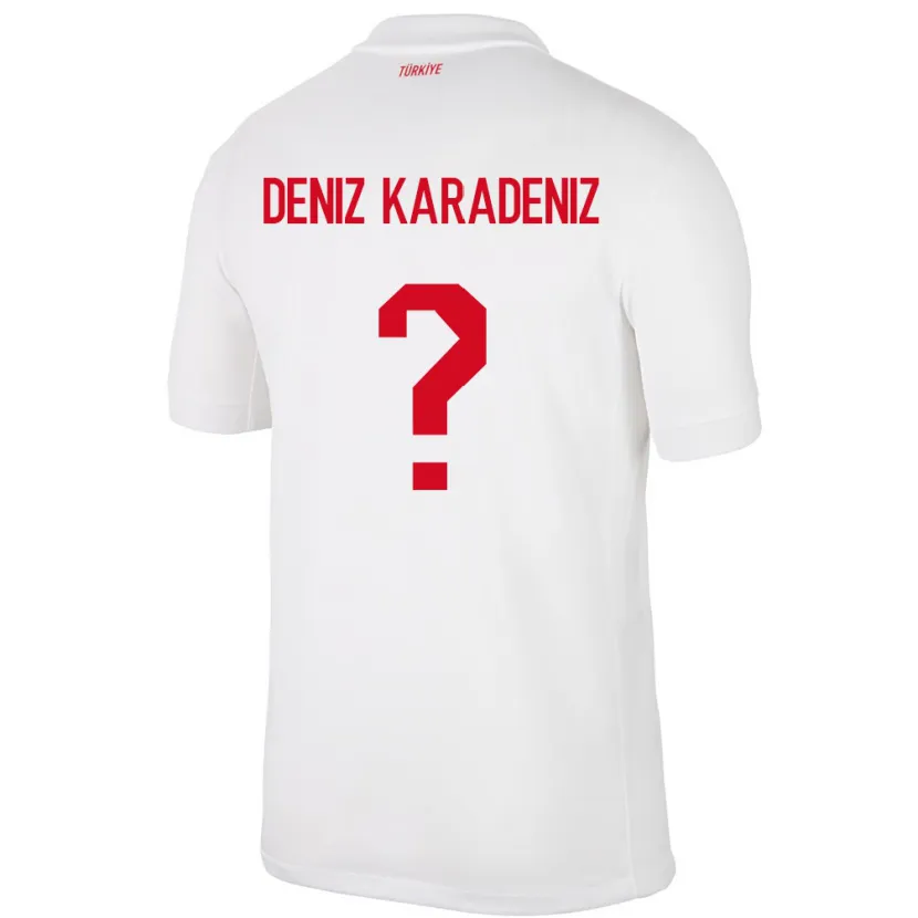Danxen Herren Türkei Mustafa Deniz Karadeniz #0 Weiß Heimtrikot Trikot 24-26 T-Shirt Schweiz