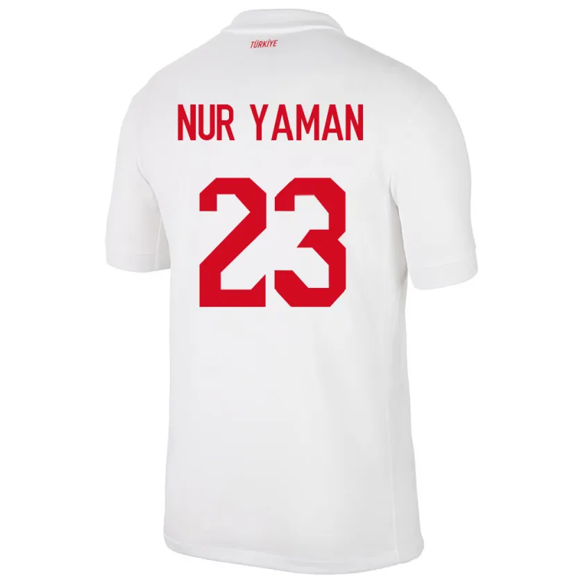 Danxen Herren Türkei Gamze Nur Yaman #23 Weiß Heimtrikot Trikot 24-26 T-Shirt Schweiz