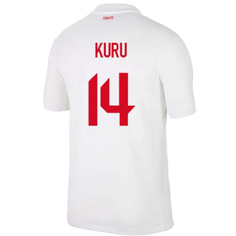 Danxen Herren Türkei Büşra Kuru #14 Weiß Heimtrikot Trikot 24-26 T-Shirt Schweiz