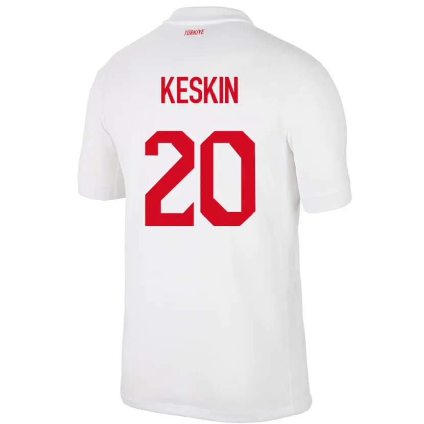 Danxen Herren Türkei Elif Keskin #20 Weiß Heimtrikot Trikot 24-26 T-Shirt Schweiz