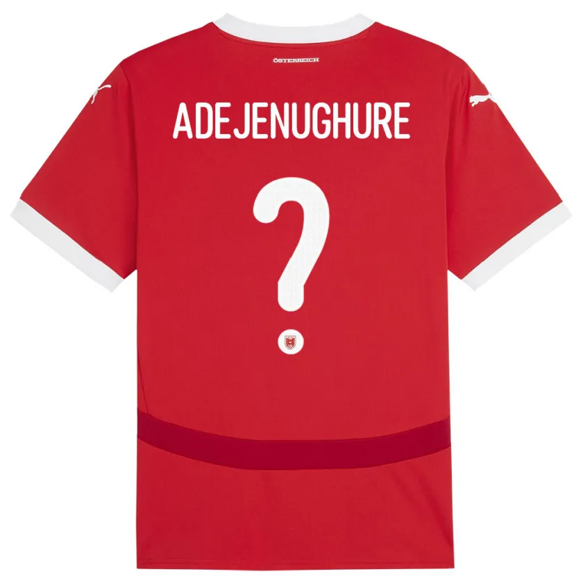 Danxen Herren Österreich Oghenetejiri Adejenughure #0 Rot Heimtrikot Trikot 24-26 T-Shirt Schweiz