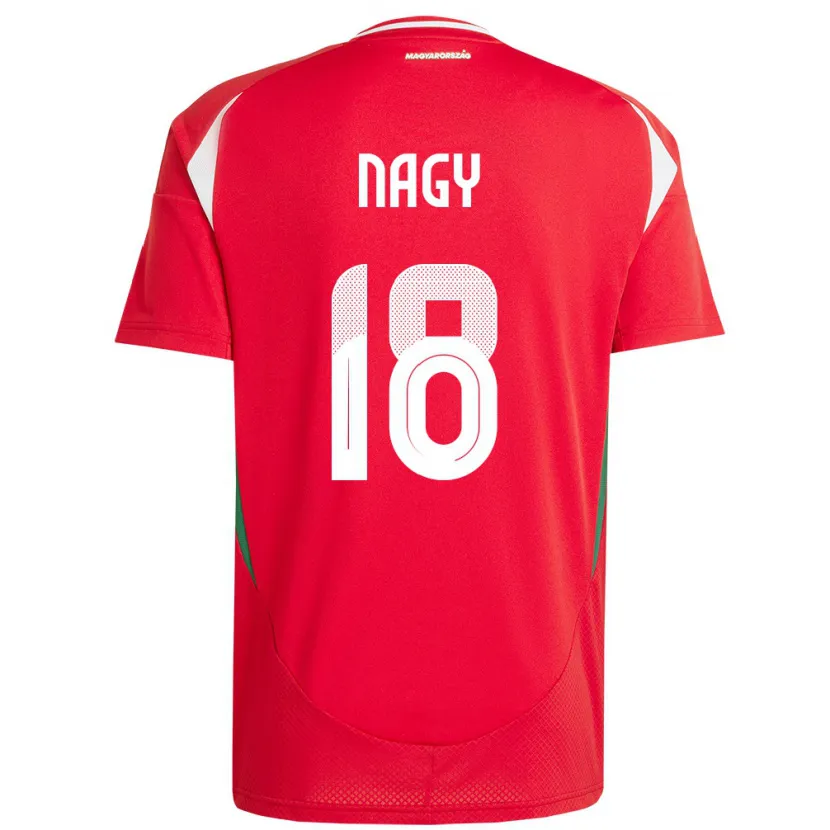 Danxen Herren Ungarn Zsolt Nagy #18 Rot Heimtrikot Trikot 24-26 T-Shirt Schweiz