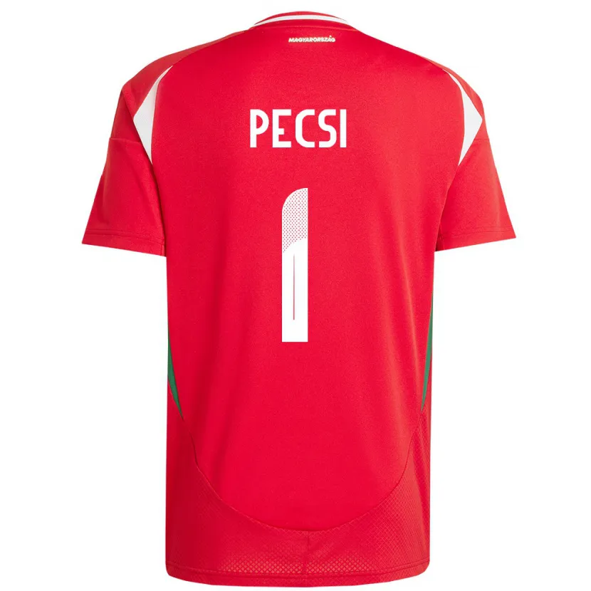 Danxen Herren Ungarn Ármin Pécsi #1 Rot Heimtrikot Trikot 24-26 T-Shirt Schweiz