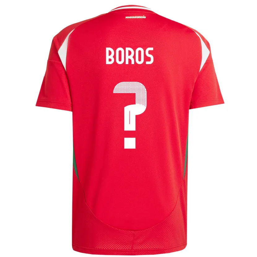 Danxen Herren Ungarn Zsombor Boros #0 Rot Heimtrikot Trikot 24-26 T-Shirt Schweiz