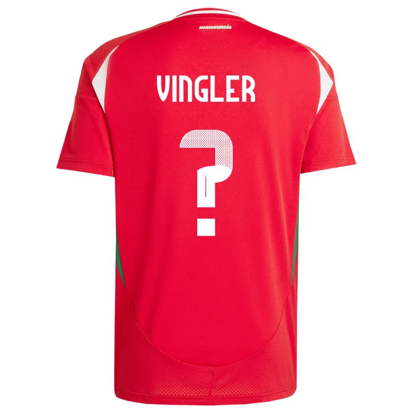 Danxen Herren Ungarn László Vingler #0 Rot Heimtrikot Trikot 24-26 T-Shirt Schweiz