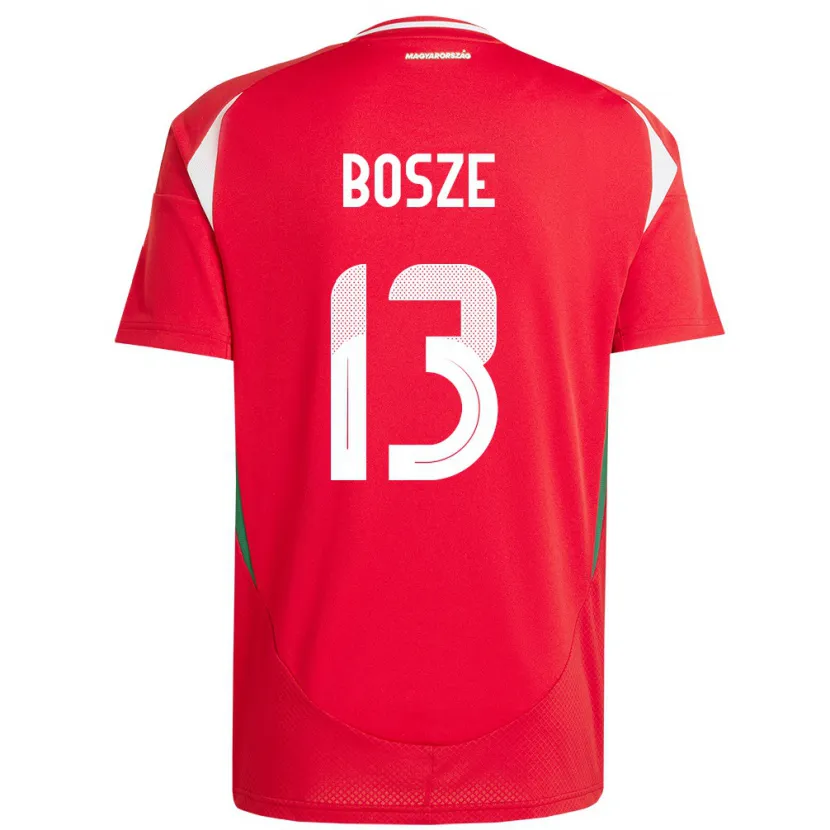 Danxen Herren Ungarn Levente Bősze #13 Rot Heimtrikot Trikot 24-26 T-Shirt Schweiz