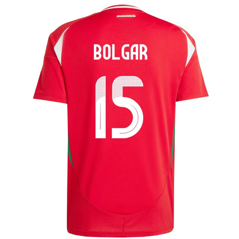 Danxen Herren Ungarn Botond Bolgár #15 Rot Heimtrikot Trikot 24-26 T-Shirt Schweiz