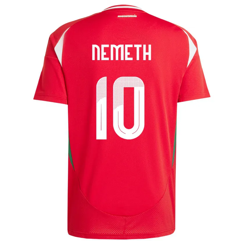 Danxen Herren Ungarn Hunor Németh #10 Rot Heimtrikot Trikot 24-26 T-Shirt Schweiz
