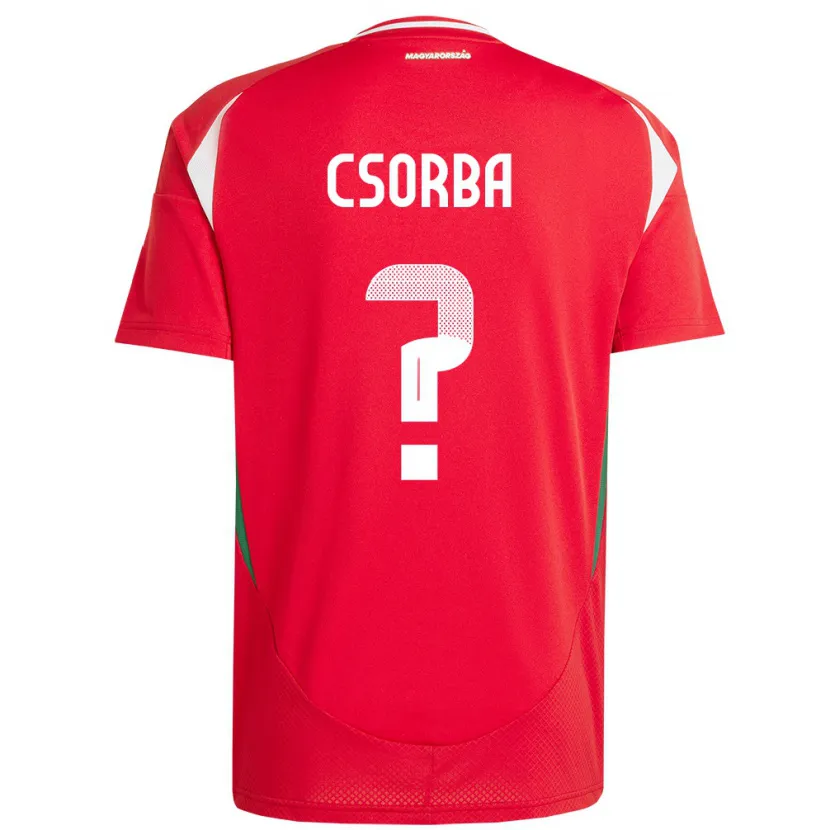 Danxen Herren Ungarn Noel Csorba #0 Rot Heimtrikot Trikot 24-26 T-Shirt Schweiz